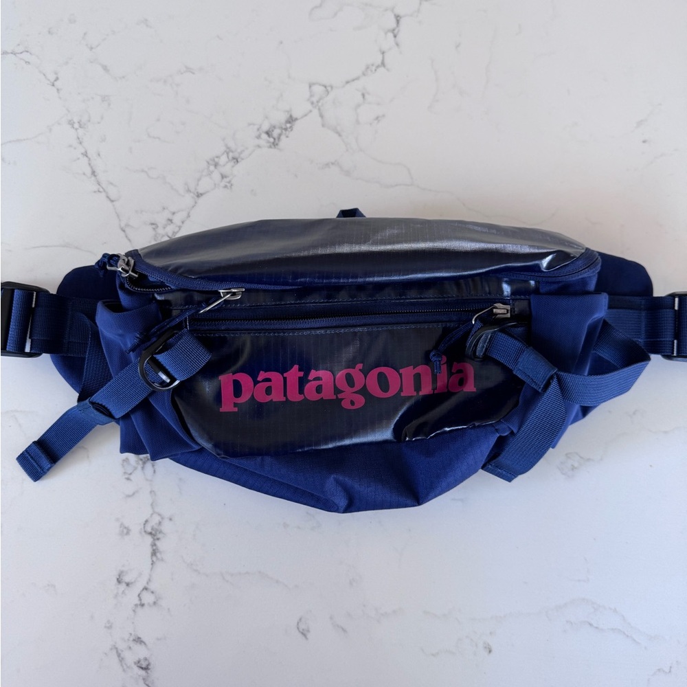 Patagonia Blue Belt Bag with Adjustable Straps
